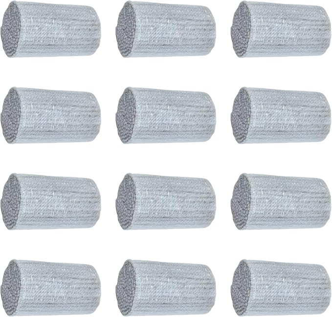 Yglnden 12 Rolls Latch Hook Kit Colorful Yarn Bundles Cut Rug DIY Latch Hook Yarn for Handmake Craft Sewing Knitting for Adults (Light Gray #38)
