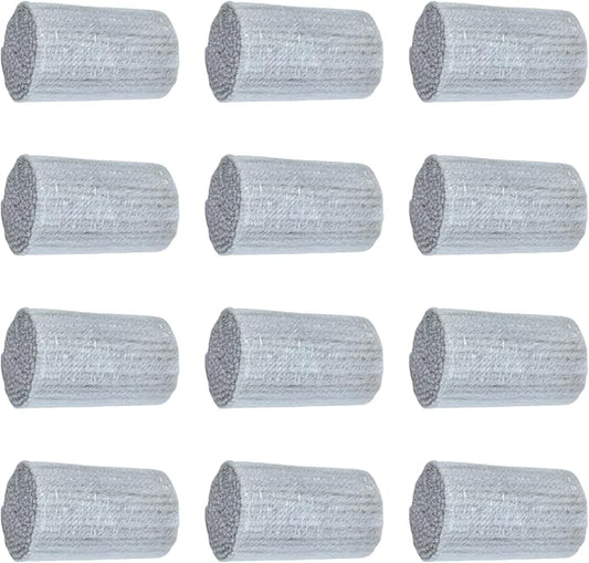 Yglnden 12 Rolls Latch Hook Kit Colorful Yarn Bundles Cut Rug DIY Latch Hook Yarn for Handmake Craft Sewing Knitting for Adults (Light Gray #38)