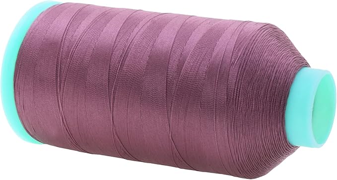 Mandala Crafts Size 46 210D T45 Bonded Nylon Thread - Mauve 2843 YDs Tex 45 Heavy Duty Sewing Threads for Leather, Jeans, Weaving, Outdoor Marine Upholstery