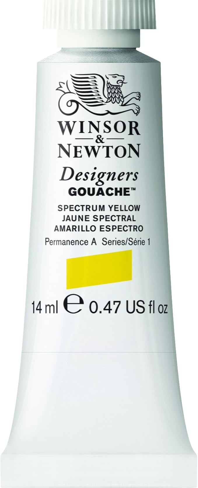 Winsor & Newton Designer's Gouache, 14 ml (0.47oz) tube, Spectrum Yellow