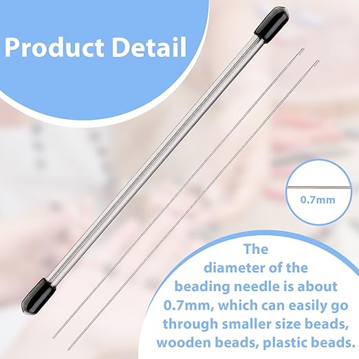 Beading Funnel, Beading Tools Kit for Clay Bead, 2 Pcs Clay Beading Tool Set for Jewelry Making Clay Beads Bracelets and Nacklaces Making,Beading Needles,Clip