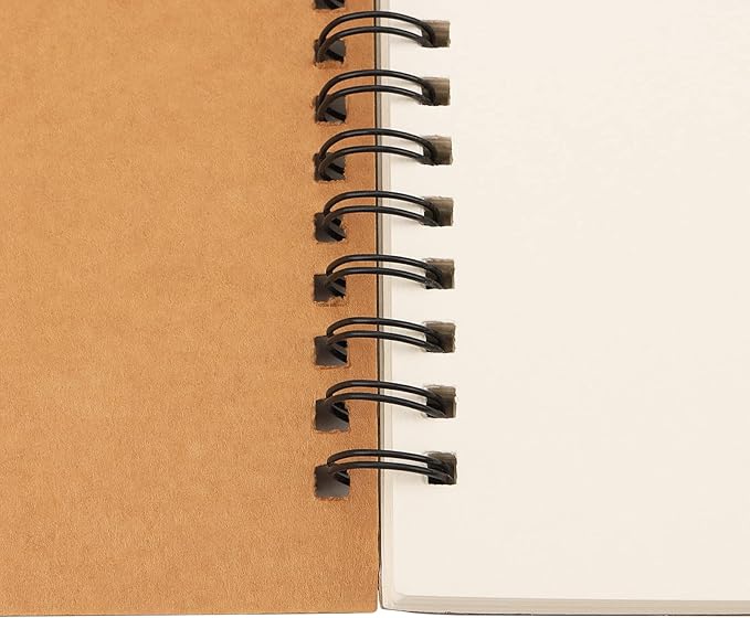 HEIHAK 10 Pack A4 Sketch Notebooks, 60 Pages 30 Sheets Top Vertical Spiral Bound Pocket Sketchbooks, Small Spiral Notepads Sketch Pads Bulk for Kids Drawing, Sketching, Painting, Writing, Crafting