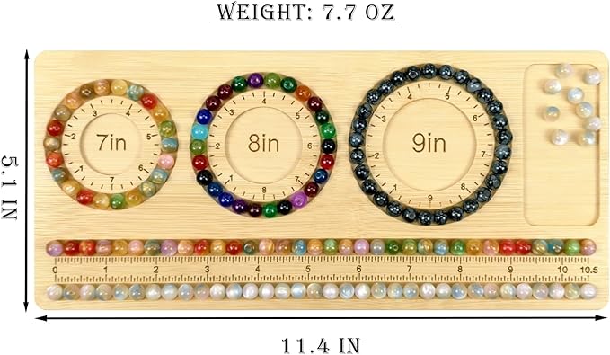 Petoysoso Bead Boards for Jewelry Making, Bamboo Beading Board for Jewelry Bracelet, Bracelet Bead Board,Bead Tray,Beading & Jewelry Making Supplies