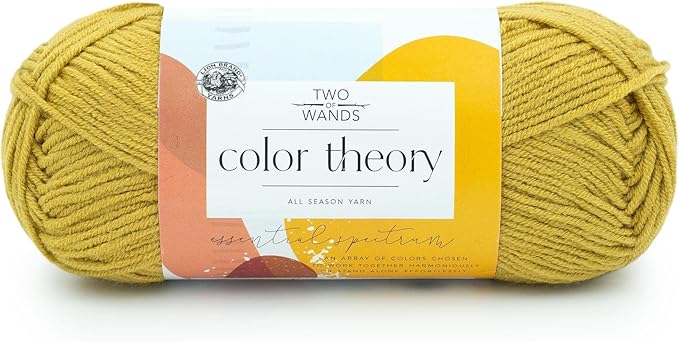 Lion Brand Yarn, Color Theory Worsted Weight Yarn for Knitting and Crochet, Bee Pollen, 1 Pack, Acrylic Fiber with Modern Color Palette, Perfect for Sweaters, Hats and Cozy Blankets