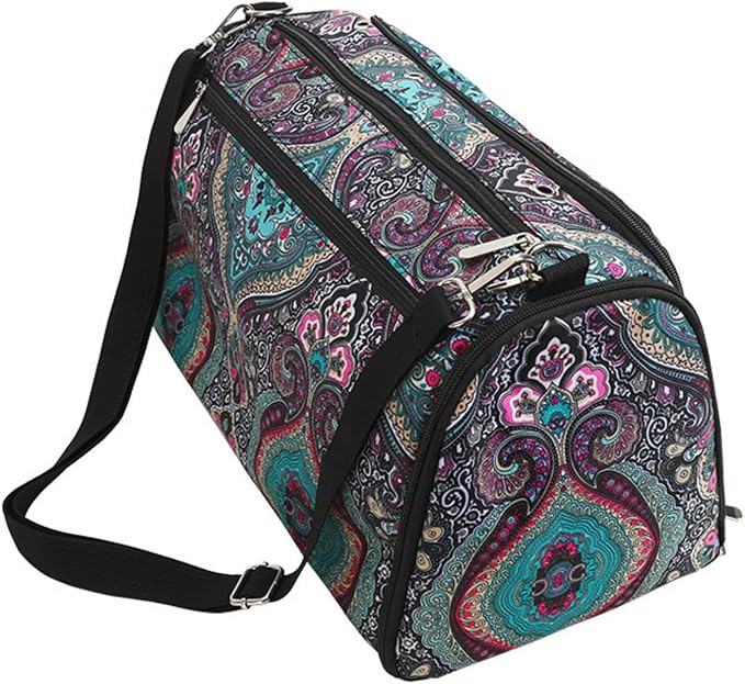 Knitting & Crochet Bag with Zipper, Travel Knitting Bag Yarn Storage for Carrying Project, Yarn, Wool, Knitting Tools Supplies, Multiple Storage Accessory Pockets, Gift for Crafty Friends