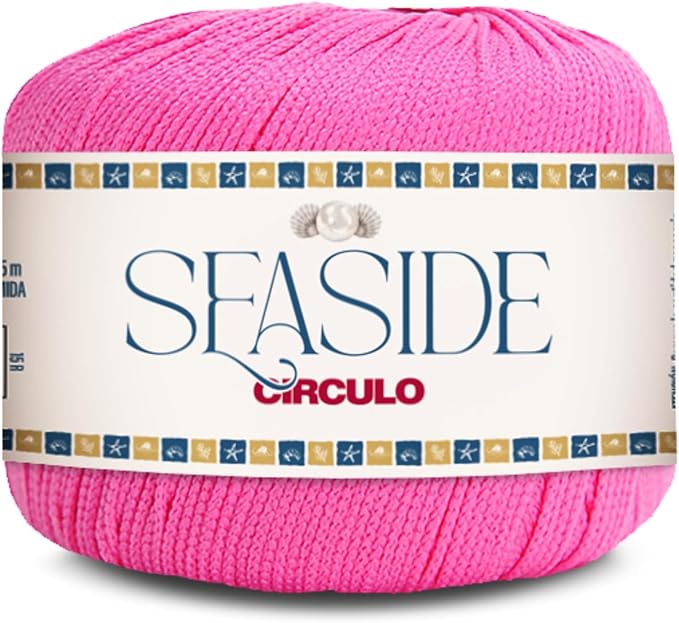 CIRCULO Seaside Yarn, Perfect for Beachwear, Bikinis & Cover-Ups, Quick-Drying & Lightweight, Fingering Weight, 100% Polyamide, 180.4 yds, 50g (618 - Crystal Mist)