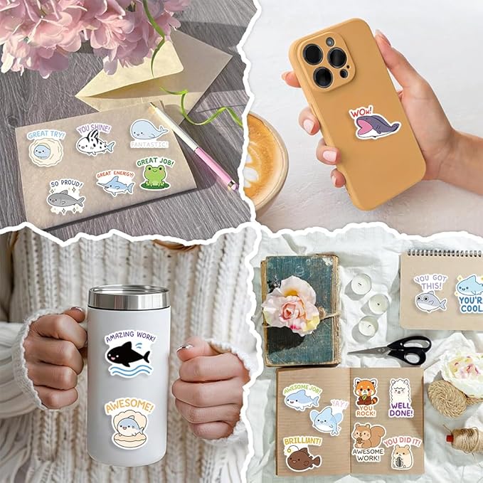 cute stickers bulk for kids,girls,boys,teens adult water bottle laptop, phone (teacher reward stickers)