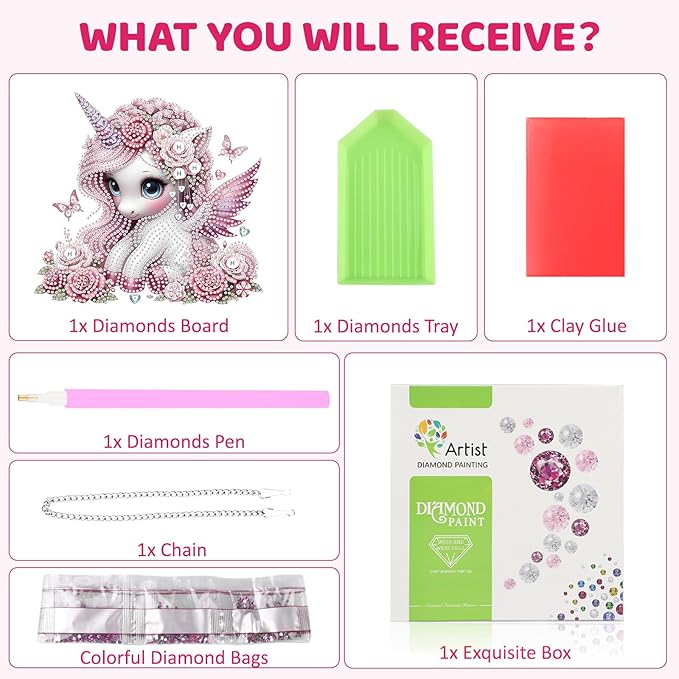 MEIYUDA Animals Diamond Painting Kits Hanging, DIY Cute Animal Diamond Art Window Pendant for Adults, Special Shape Rhinestone Ornament, Crystal Gem Art Craft for Home Garden Wall Decor