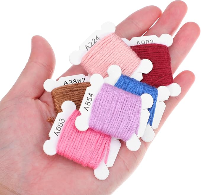 1 Box Embroidery Set, Friendship Bracelet String Kit, String Bracelet Making Kit, 80 Colors Embroidery Thread for DIY Sewing Use