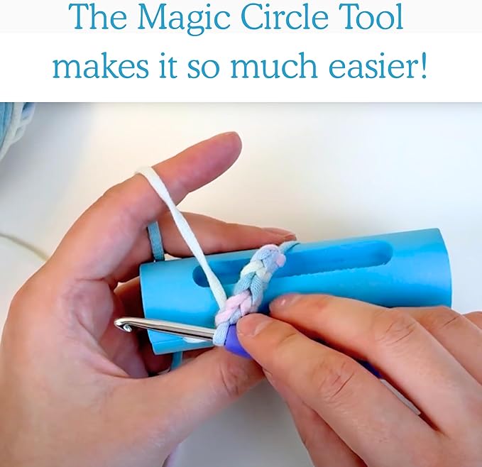 KelliDream Magic Circle Tool Inclusive Learn to Crochet Kit for Beginners; Step-by-Step Video Tutorials; All Supplies to Make Cute Amigurumi (Bear)