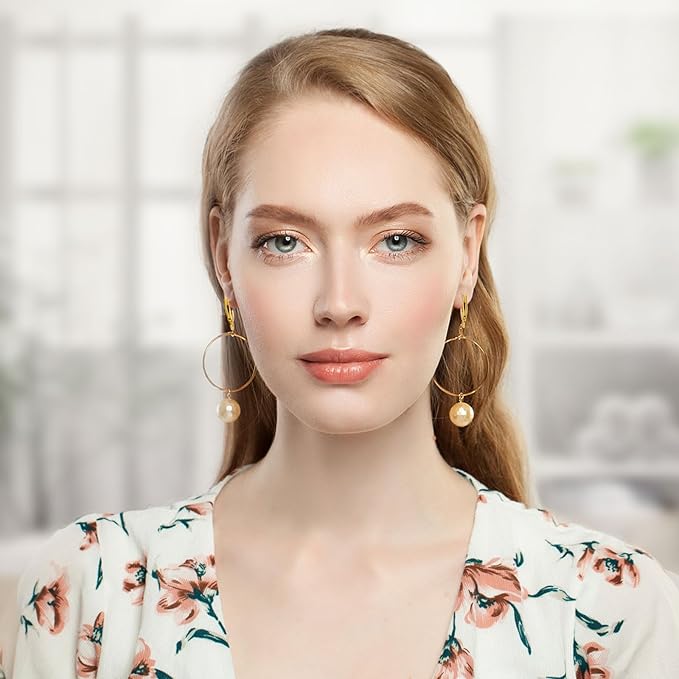 yaugkh 18k gold filled earring hooks hypoallergenic lever back huggie earwires dangle findings for jewelry making supplies