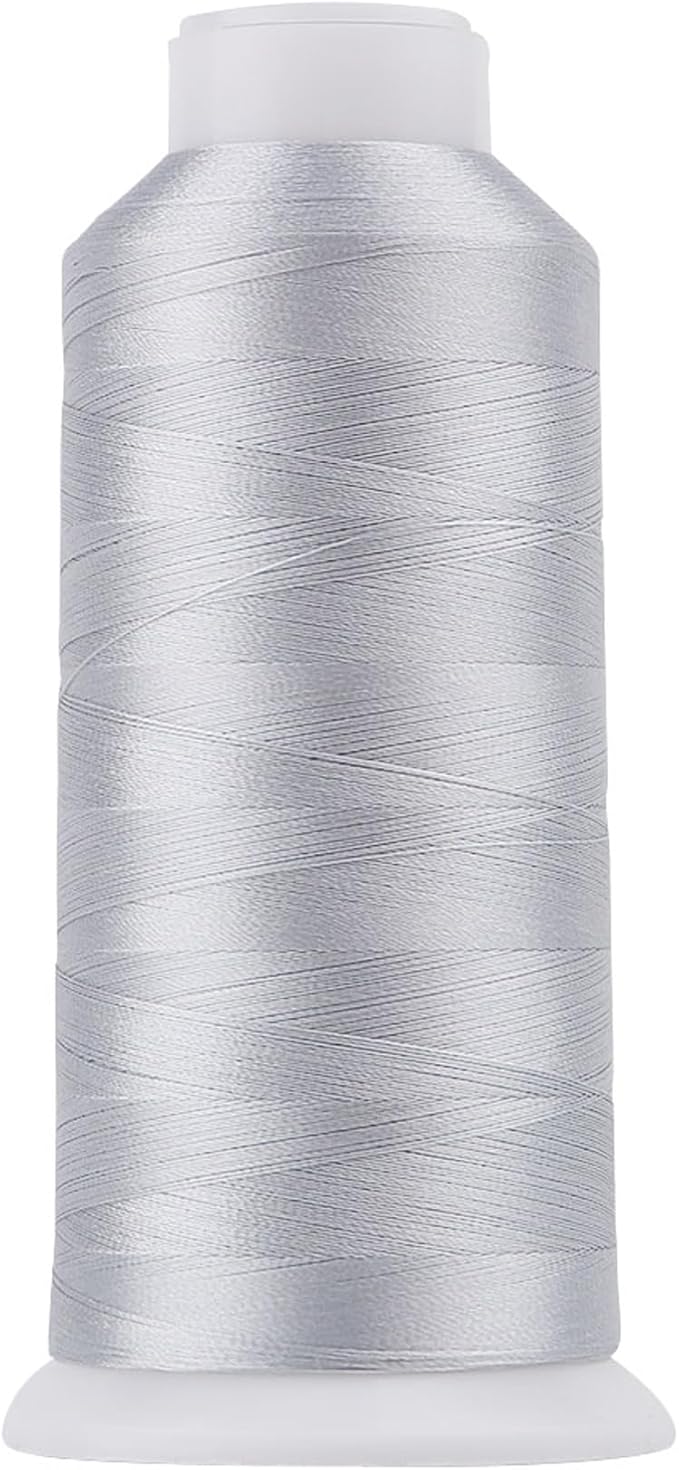 High Tenacity Polyester Embroidery Machine Thread 40WT(120D/2) 4000M Per Spool for Commercial and Domestic Embroidery Machine (Chrome-1811)