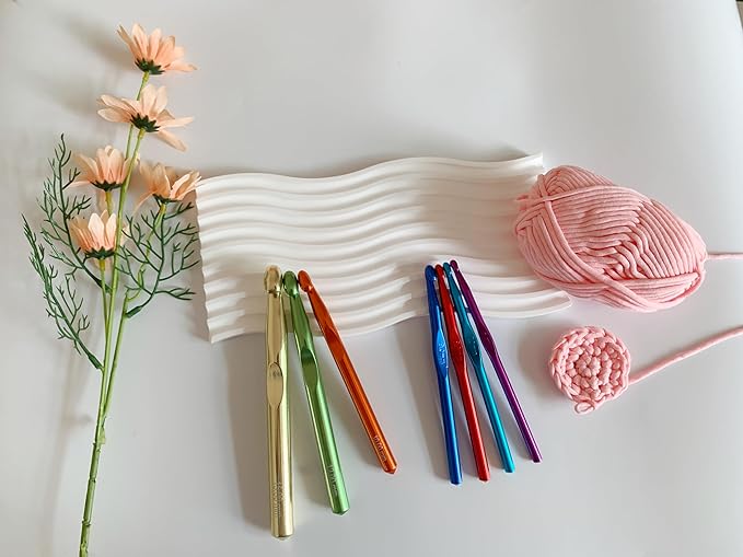 Large Crochet Hooks,15mm 12mm 10mm 9mm 8mm 7mm 6.5mm Crochet Hook,Large Crochet Hooks for Chunky Yarn