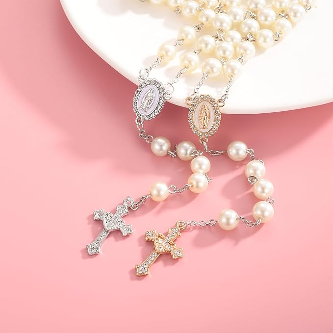 Jiali Q 20 Piece Set Rhinestone Cross Connectors and Pendants for Jewelry Making (Gold)