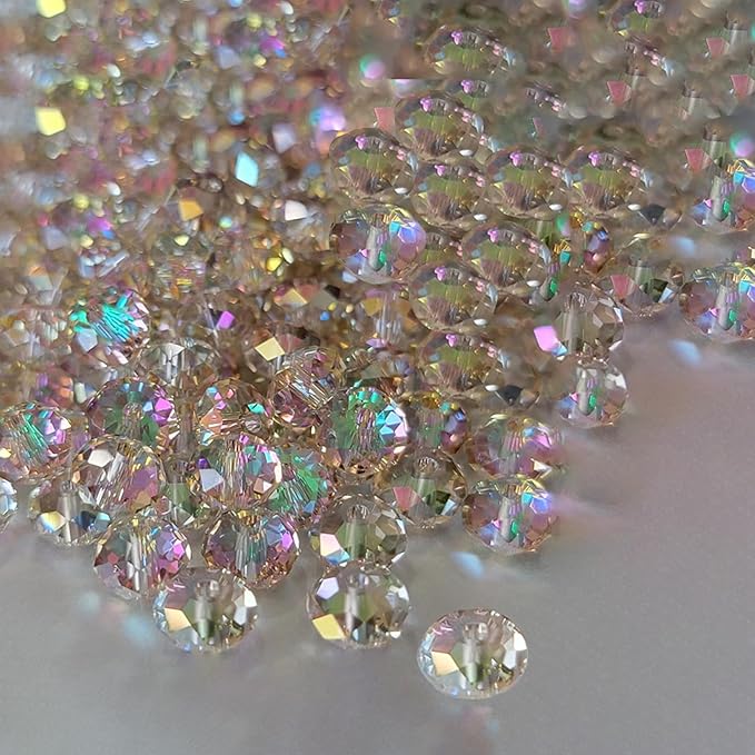laopottbeads 1200pcs 4mm 4 for jewelry making beads for bracelets necklace pendants making supplies(silver champagne)