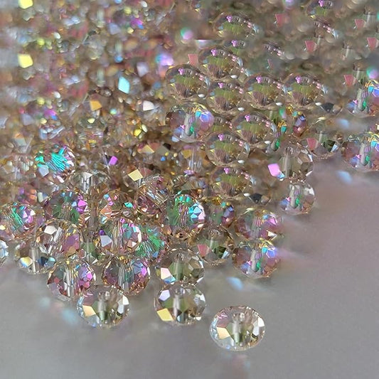 laopottbeads 1200pcs 4mm 4 for jewelry making beads for bracelets necklace pendants making supplies(silver champagne)