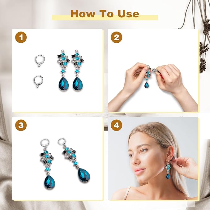 yaugkh 925 silver filled earring hooks hypoallergenic lever back huggie earwires dangle findings for jewelry making supplies