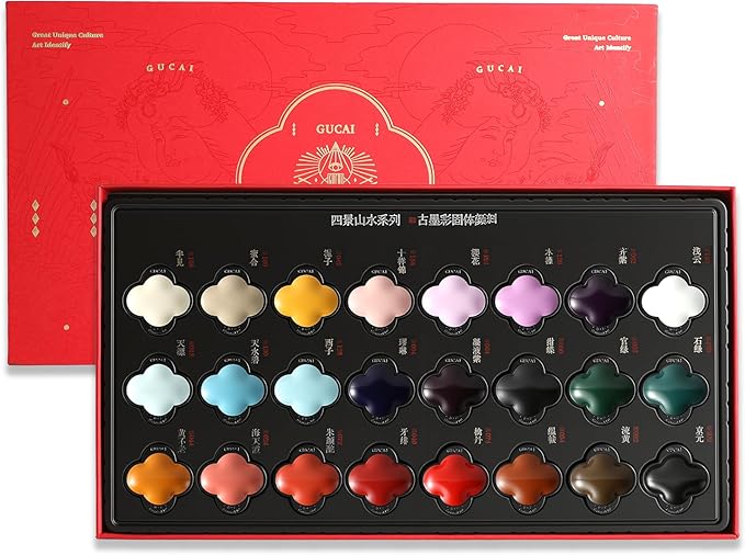 rubens Watercolor Paint Set 24 Colors, Professional Pigment-Rich Water Colors for Adults, Premium Art Supplies Kit, Gift for Artists, Beginners & Students