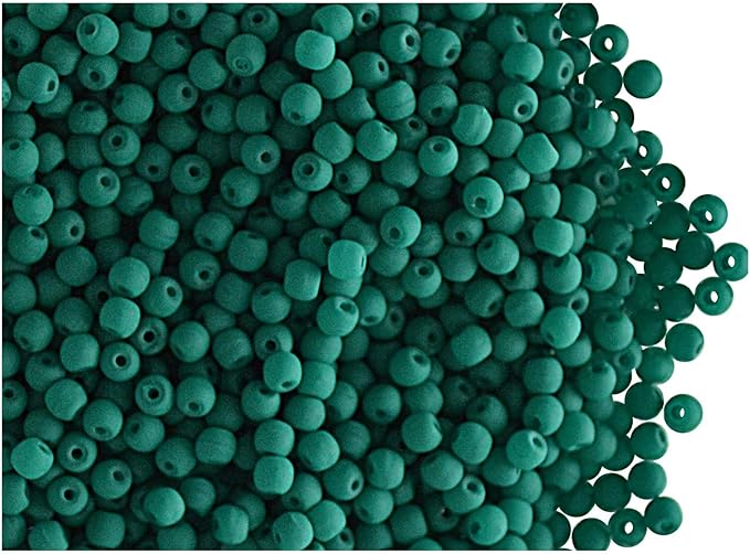 SCARA 0.35 Ounce (10g) Czech Glass Round Beads 0.08 inches (2mm), Dark NEON (UV Active) Glass Beads for Jewelry and Bracelets Making, Beads for Bracelets, Bead kit Dark NEON Mix