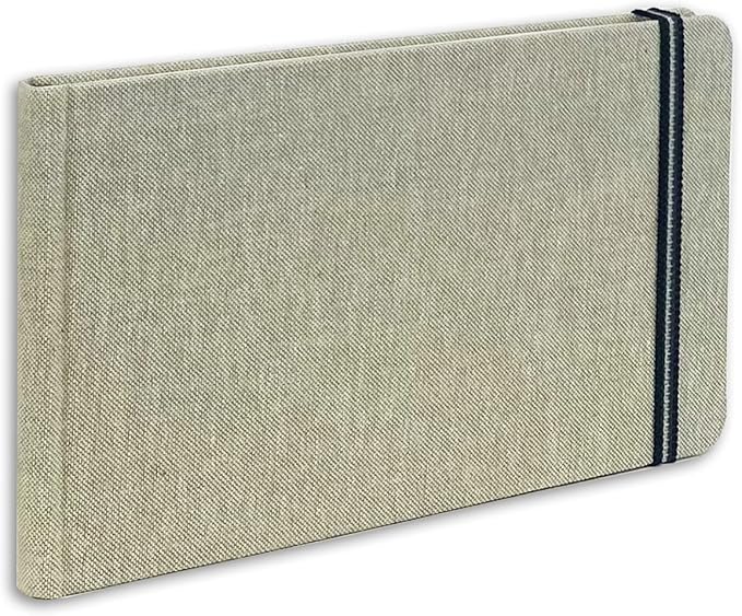 Handbook Watercolor Journal, 5.25" x 8.25" Large Landscape, 200 GSM Cold Press Paper, Natural Linen Cover, 60 Pages