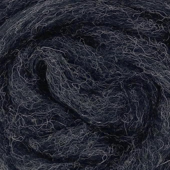 Corriedale Carded Sliver Wool Roving Variety Bundle | Best Core Wool for Needle Felting, Spinning, Wet Felting, Weaving, Dryer Balls, Yarn Roving - Ethically Sourced (Shadowlands)