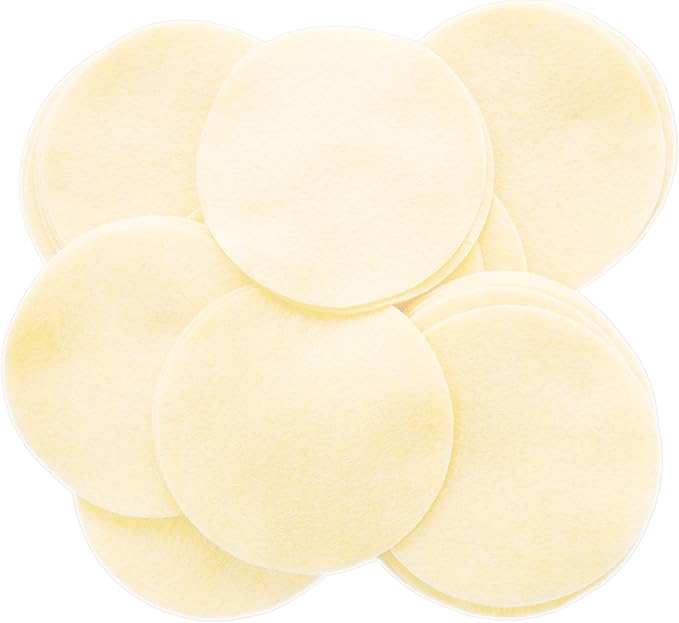 Playfully Ever After Cream Off-White Craft Felt Circles (4 Inch - 19pc)