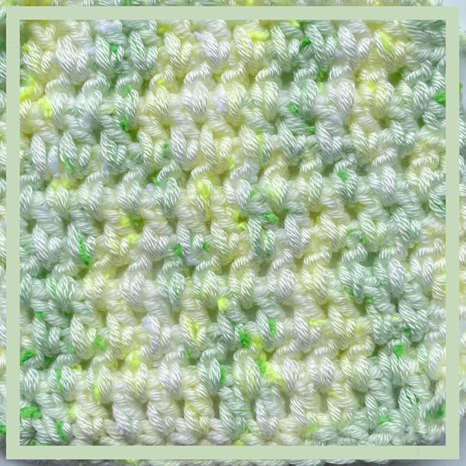 Tweed Twinkles Soft Baby Yarn for Crocheting, 8-Pack (696Yds / 400G), Free Patterns - Acrylic Baby Blanket Knitting Yarn with Flecks - Size 3 DK Light Worsted Weight - Mint Green