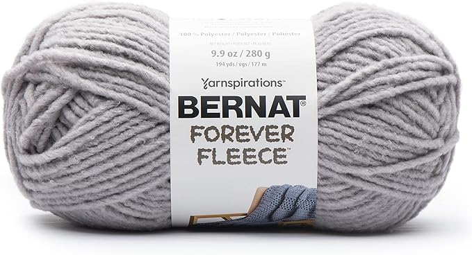 Bernat Forever Fleece Winter Waves Yarn - 2 Pack of 280g/9.9oz - Polyester - 6 Super Bulky - 194 Yards - Knitting/Crochet