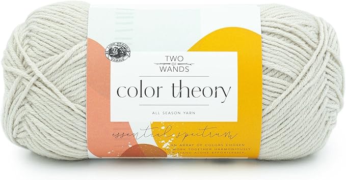 Lion Brand Yarn, Color Theory Worsted Weight Yarn for Knitting and Crochet, Moonbeam, 1 Pack, Acrylic Fiber with Modern Color Palette, Perfect for Sweaters, Hats and Cozy Blankets