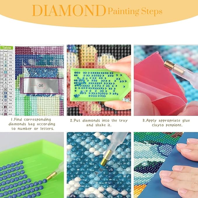 AIBOERL Diamond Art Hanging Kit for Adult,Special Shaped Rhinestone,Double Sided 5D DIY Acrylic Diamond Art Painting Wall Hanging Kits Hanging Ornament (Independence Day)