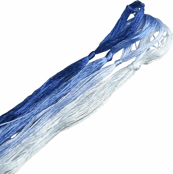 4 Skeins Mulberry Silk Floss Embroidery Thread Floss-Cross Stitch Threads China Silk Woven Jewelry Threads DIY Sewing Kits (11)