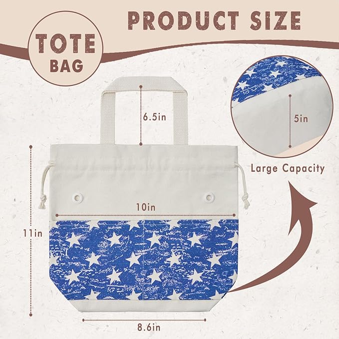 TOGETRUE Yarn Bag, Knitting Crochet Tote Bag, Yarn Storage Bags Organizer, Crochet Bags for Crocheting Project, Store Skein Ball, Short Knitting Needle (Blue)
