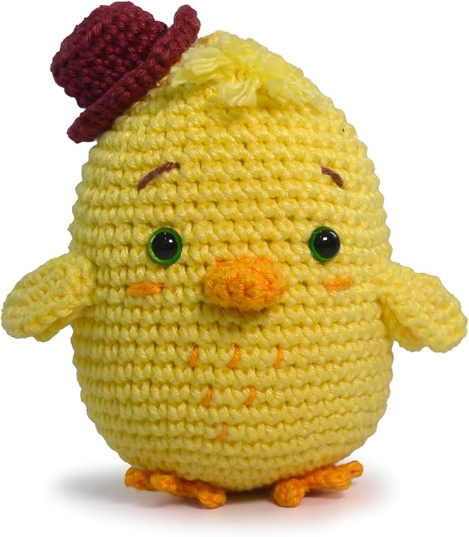 CIRCULO Amigurumi Crochet Kit - Baby Farm - All Included, Easy Instructions - Beginner Animal Crochet Set - Premium Yarn – Chick