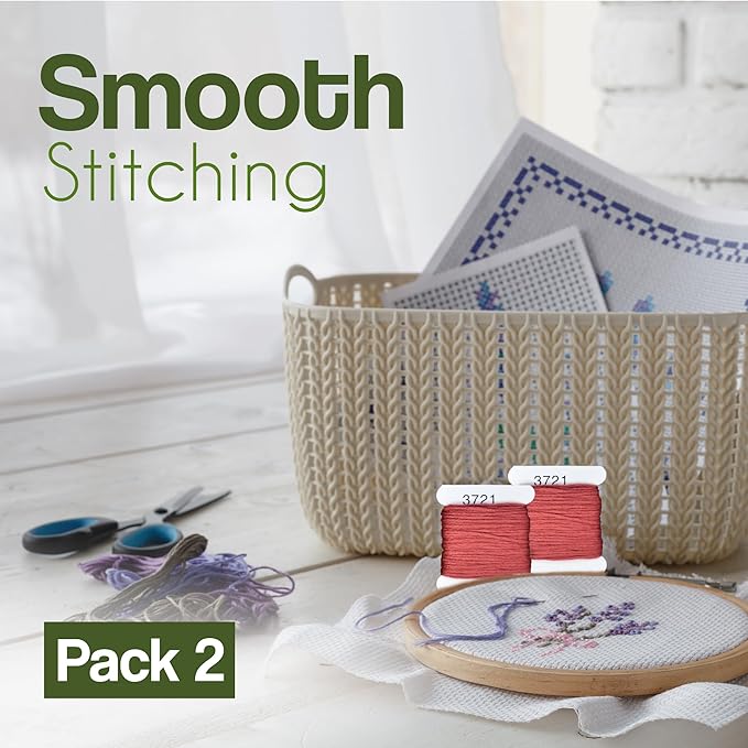 Embroidery Floss Kit and Refills - Cotton Threads - DMC Color Coding for Cross Stitch, String Crafts, Friendship Bracelets