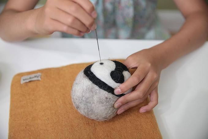 Woolbuddy Needle Felting Kit for Beginners Adults, Penguin Sea Animal Project, Includes Supplies, Two Needles, and Clear Instructions for Creative Crafts