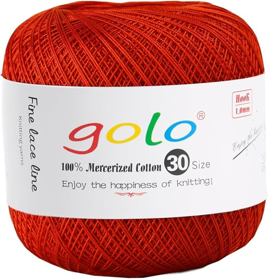 golo Crochet Thread Size 30 Colored Yarn for Tatting 637