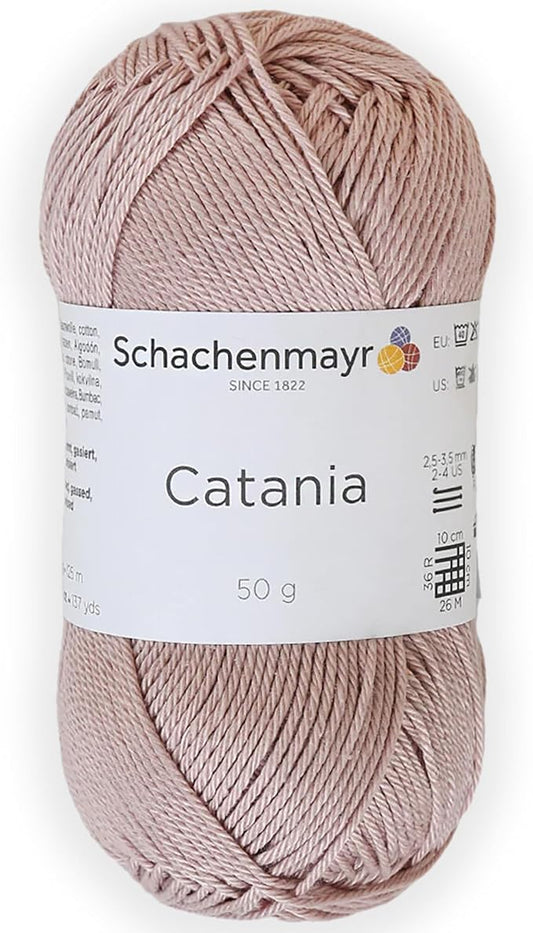 1 Skein/Pack Schachenmayr (SMC) Catania Originals Yarn, Each Ball 1.76 Oz (50gr) / 136 Yards (125 m), 100% Mercerized Cotton for Knitting and Crochet Yarn, Sport Weight, 257 - Raffia