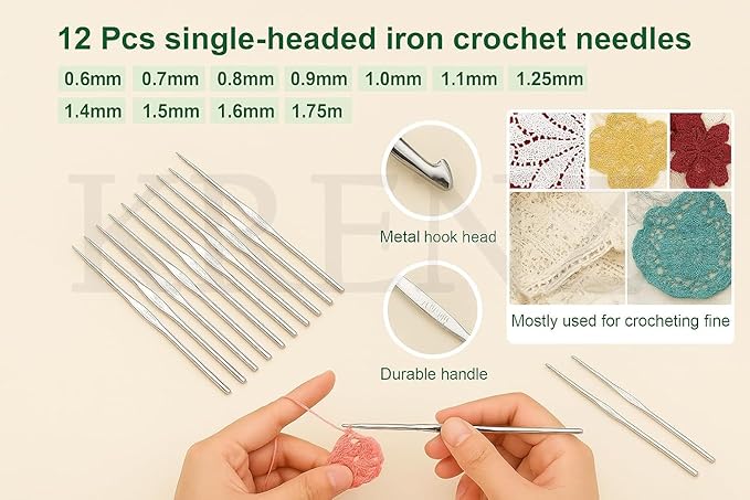 ARMINACO Crochet Kit for Beginners & Adults – 59pcs Complete Starter Set with Ergonomic Hooks (0.6-6.0mm), Yarn, Tools & Travel Bag – Craft Gift for Women, Teens & Seniors