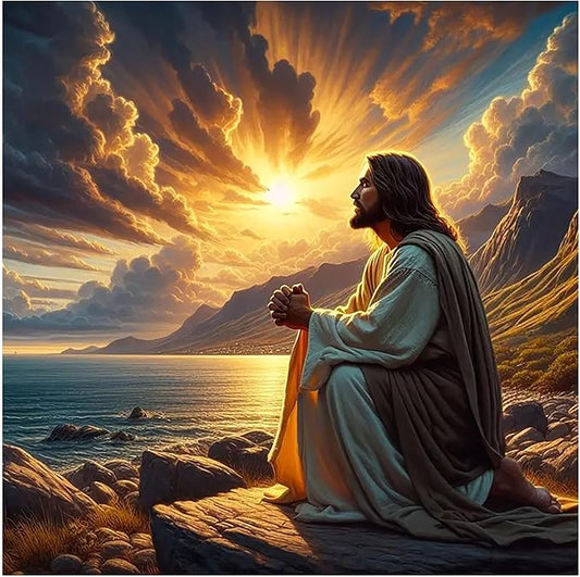 Paint by Numbers Kit for Adults, Jesus Paint by Numbers Kit for Adults Beginners, DIY Acrylic Painting on Canvas for Home Wall Art Decor(16x16Inch