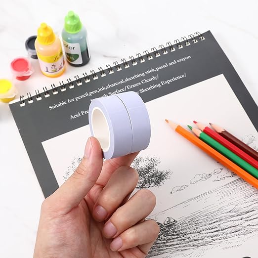 4 Rolls 32 Ft x 0.6 Inches Light Purple Washi Tapes, Decorative Masking Tape Self-Adhesive Duct Craft Tapes No Residue for Packaging Decor Journals Scrapbooks Planners DIY Gift