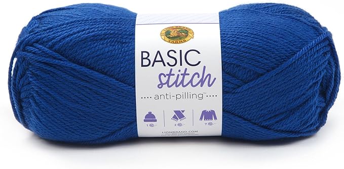 Lion Brand Yarn YARN BASIC STITCH AN ROYAL BLUE (202-111)