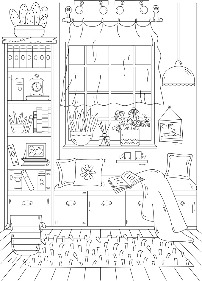 Spring Theme Adult Coloring Book - 9x12 Inch Large Single-Sided Pages, 200gsm Thick Paper for Markers & Watercolor, Easter Gift for Women - Coloring Books for Adult Relaxation