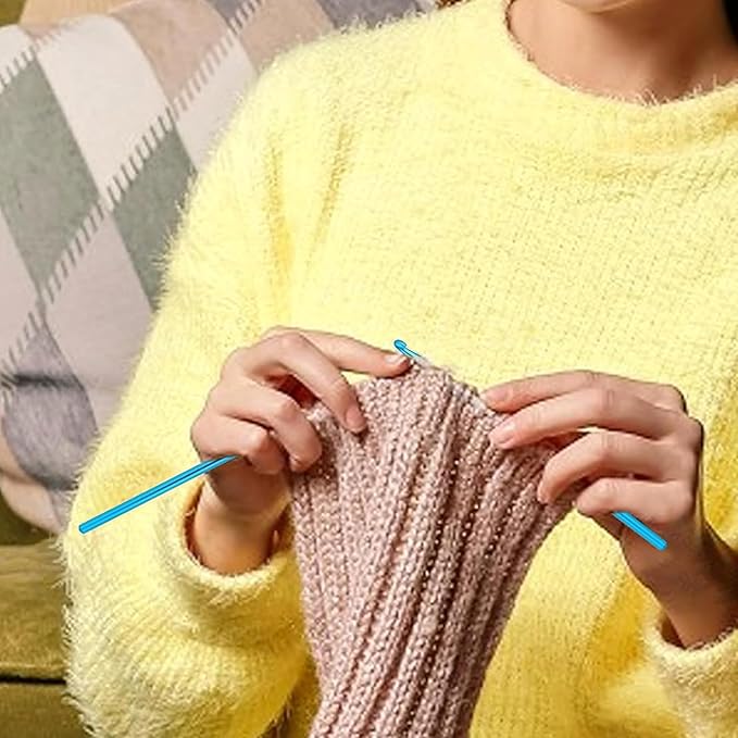 HEYLEAYAR 7mm Aluminum Crochet Hooks 14PCS, Aluminum Crochet Needle Size L, Crochet Hooks Bulk for Knitting Craft Yarn Contribute to Beginners