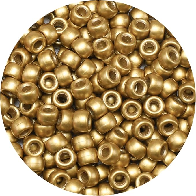 eppingwin beads and bead assortments (1000 pony beads-gold solid)…