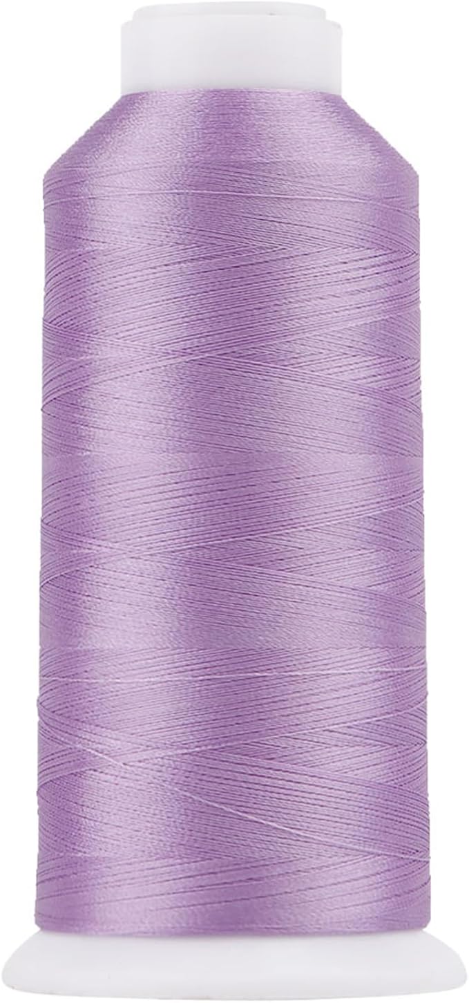 High Tenacity Polyester Embroidery Machine Thread 40WT(120D/2) 4000M Per Spool for Commercial and Domestic Embroidery Machine (Lavender-1711)