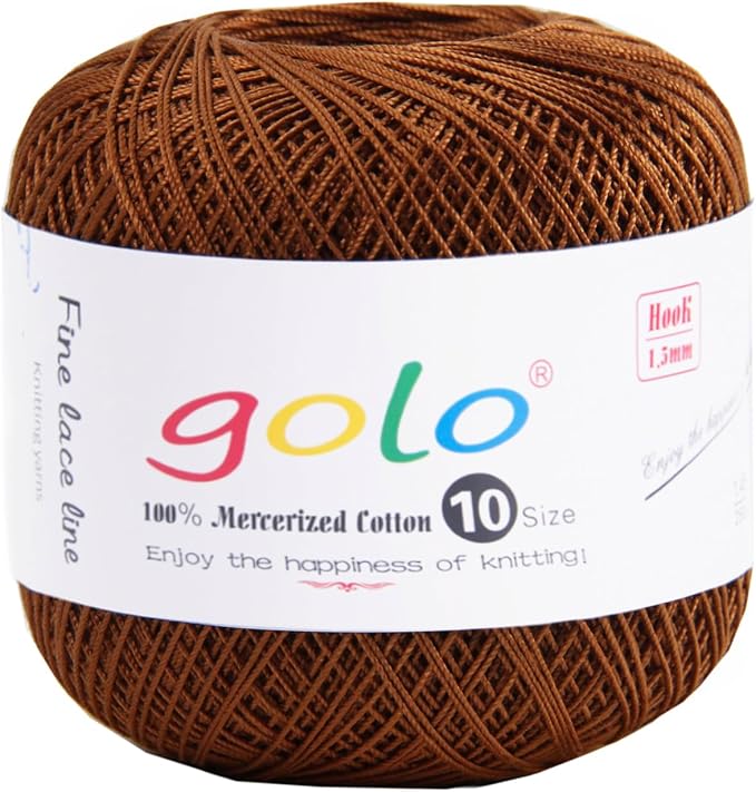 golo Crochet Thread Crochet Yarn for Crocheting Cotton Yarn for Hand Knitting 208