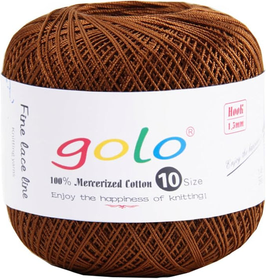 golo Crochet Thread Crochet Yarn for Crocheting Cotton Yarn for Hand Knitting 208