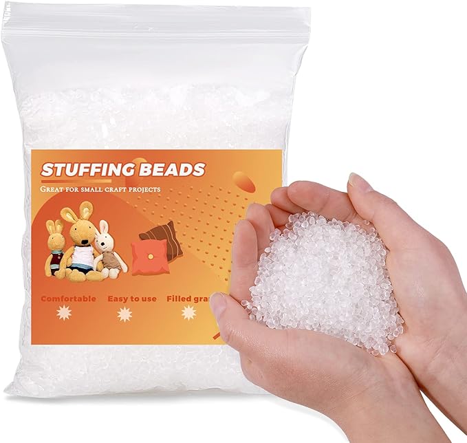 Weighted Stuffing Beads, 5.3oz Craft Stuffing Beads, Rubber Filler for Weighted Stuffed Animal for Craft - 150g