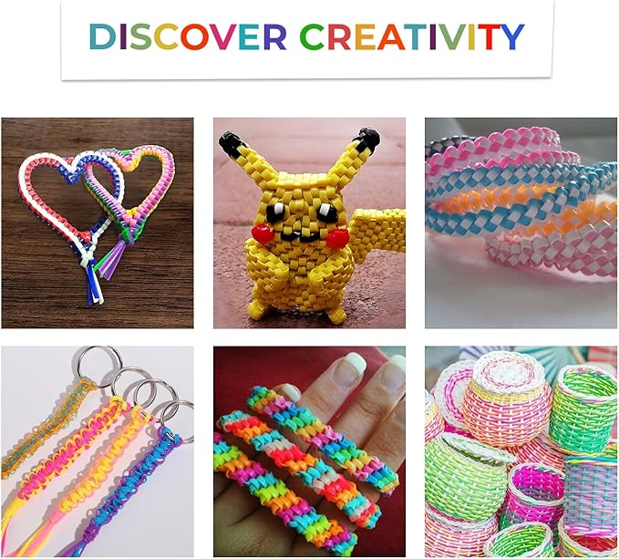 Darice Lanyard Kit - 15 Pack Plastic Gimp String With Assorted Colors - Glitter and Solid Boondoggle for Weaving - Lacing Cord for Bracelets, DIY Keychains, Crafts