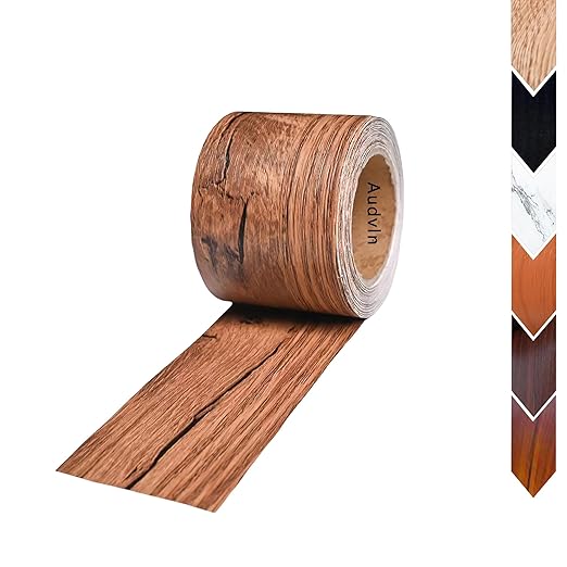 Wood Grain Repair Tape, 2" x 32ft Self Adhesive Tape for Furniture, Flooring, Cabinets, Doors, Windows, DIY Crafts - Durable, Easy to Use for Seamless Repairs